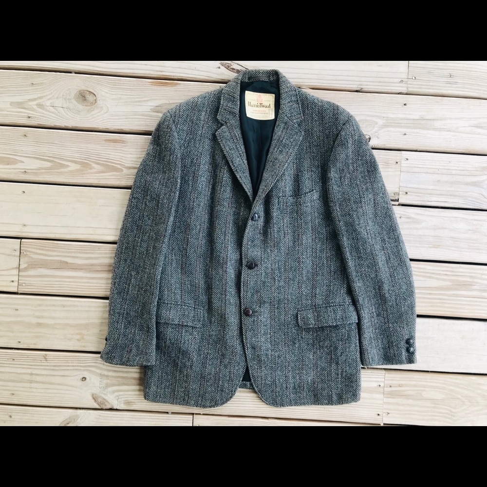 VTG 1950s Harris Tweed Sportsman Jacket 100% Wool